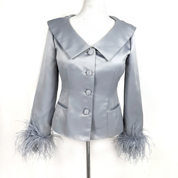 satin evening jacket